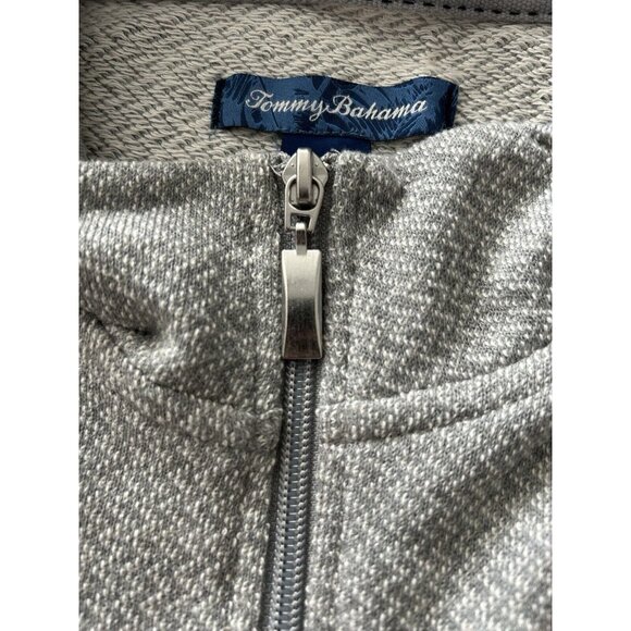 NEW Tommy Bahama Island Sleepwear Shirt Men’s Size Large Gray 1/4 Zip - Picture 6 of 11